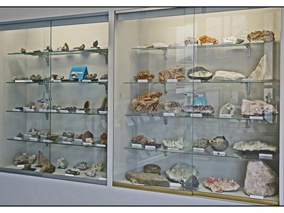 Minerali del territorio. Sala di Scienze naturali Giacomo Parola