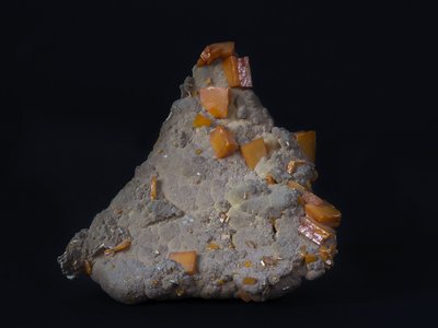 Wulfenite. Sierra de Los Lamentos, Chihuahua, Messico. Collezione Scotese. Foto di Francesca Marengo