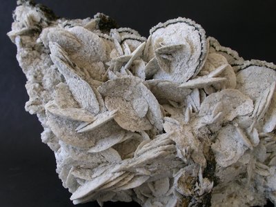 Dolomite pseudomorfa su magnesite. Cristalli lenticolari fino a 2 cm. Provenienza: vuoti di coltivazione della 1ma Massa Ferriere, livello 826, miniera di Traversella. Foto di Silvio Bianco. Collezione Valter Pecora. Rinvenuto dal GMV